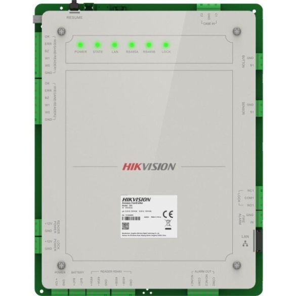 Hikvision DS-K2621X(P) Ajtóvezérlő 1 ajtóhoz; két irány; 2 Wiegand & 2 RS485 olvasó; panel