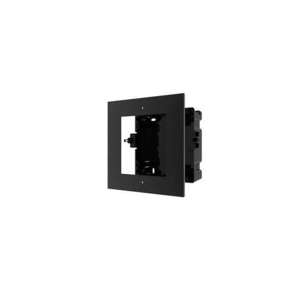 Hikvision DS-KD-ACF1/Black/EU BV Társasházi IP video-kaputelefon szerelőkeret süllyesztéshez; egymodulos verzió; fekete