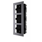   Hikvision DS-KD-ACF3 Társasházi IP video-kaputelefon szerelőkeret süllyesztéshez; 3 modulos verzió