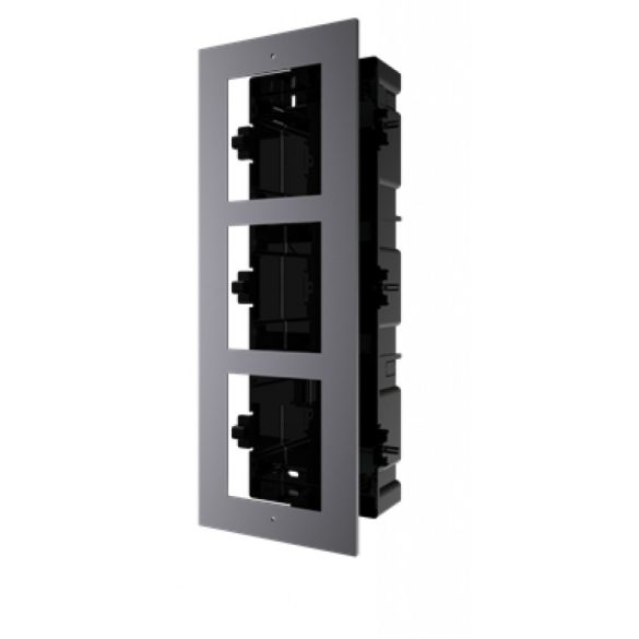 Hikvision DS-KD-ACF3 Társasházi IP video-kaputelefon szerelőkeret süllyesztéshez; 3 modulos verzió