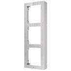   Hikvision DS-KD-ACW3/S Társasházi IP video-kaputelefon szerelőkeret felületre; 3 modulos verzió; rozsdamentes acél
