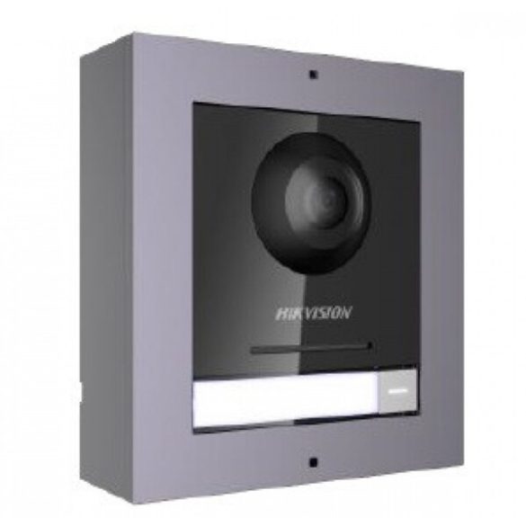 Hikvision DS-KD8003-IME1/Surface/EU IP video-kaputelefon kültéri főegység; felületre szerelhető kötődobozzal; 48 V PoE