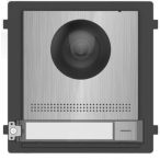   Hikvision DS-KD8003-IME2/S Társasházi IP video-kaputelefon kültéri főegység; fém; moduláris; kétvezetékes; rozsdamentes acél