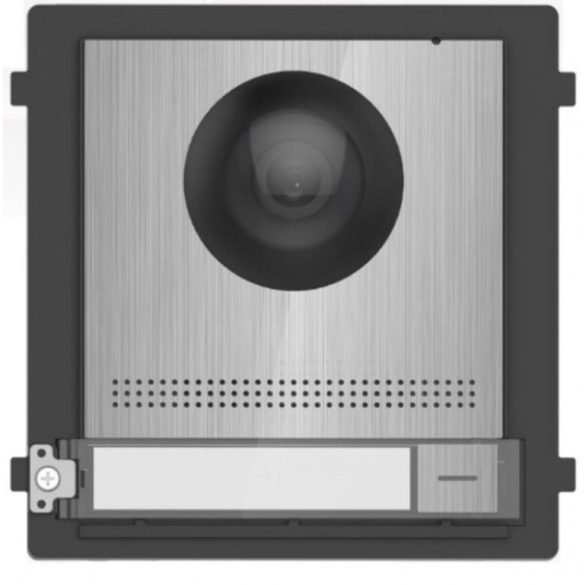 Hikvision DS-KD8003-IME2/S Társasházi IP video-kaputelefon kültéri főegység; fém; moduláris; kétvezetékes; rozsdamentes acél
