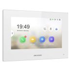   Hikvision DS-KH6320Y-WTE2-W/Europe BV IP video-kaputelefon beltéri egység; 7" LCD kijelző; 1024x600 felbontás; WiFi; kétvezetékes; fehér