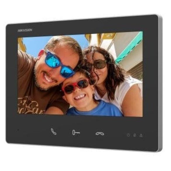 Hikvision DS-KH7300EY-TE2 Kétvezetékes HD video-kaputelefon beltéri egység; 7" LCD kijelző; 1024x600 felbontás