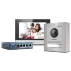   Hikvision DS-KIS602/S Egylakásos IP video-kaputelefon szett; intercom 2.0; rozsdamentes acél kültéri egység