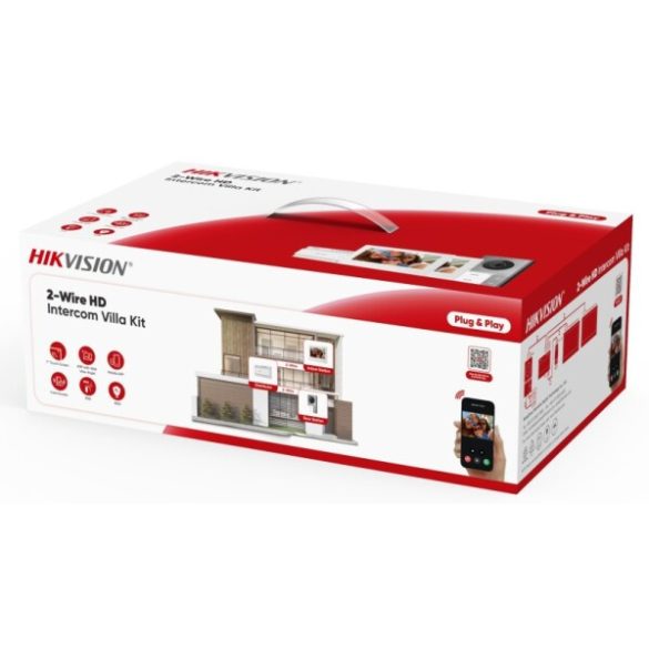 Hikvision DS-KIS705EY/2Monitors Kétvezetékes HD video-kaputelefon szett; kültéri; 2db fehér beltéri; disztributor