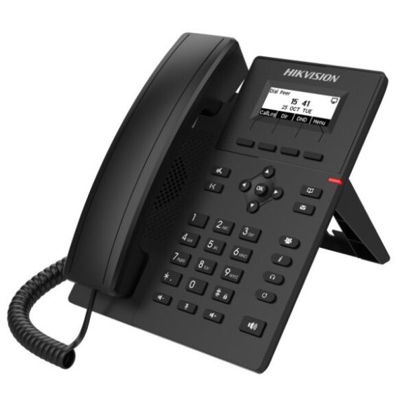 Hikvision DS-KP6000-HE1 SIP telefon; 2.3" kijelző; 128x48