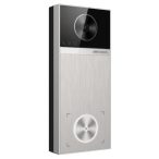   Hikvision DS-KV6114-MWBE1 Egylakásos IP video-kaputelefon kültéri egység; kártyaolvasóval; WiFi; Bluetooth; PoE; fém
