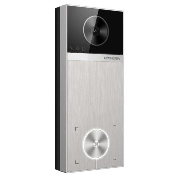 Hikvision DS-KV6114-MWBE1 Egylakásos IP video-kaputelefon kültéri egység; kártyaolvasóval; WiFi; Bluetooth; PoE; fém