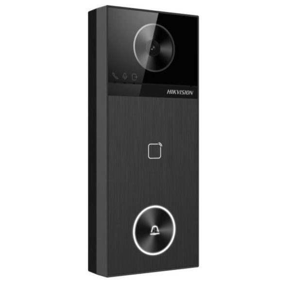 Hikvision DS-KV6114-WBE1 Egylakásos IP video-kaputelefon kültéri egység; kártyaolvasóval; WiFi; Bluetooth; PoE