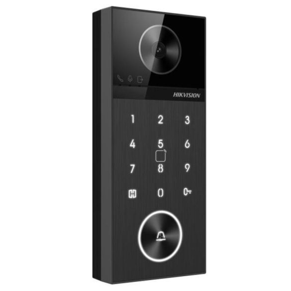 Hikvision DS-KV6124-E1 Egylakásos IP video-kaputelefon kültéri egység; kártyaolvasóval; PIN; IR-megvilágítás; PoE