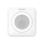   Hikvision DS-PS403I-WE/Red Vezeték nélküli beltéri sziréna AXPro központokhoz; 105 dB; 868 MHz; 4x CR123A; piros