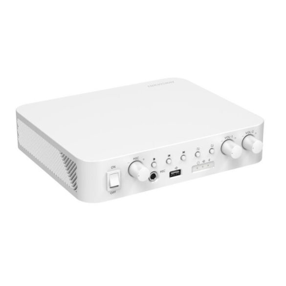 Hikvision DS-QAE0A60G1-VB Kétzónás, 100 V / 60 Wattos Hibrid hálózati erősítő; 1 LAN porttal
