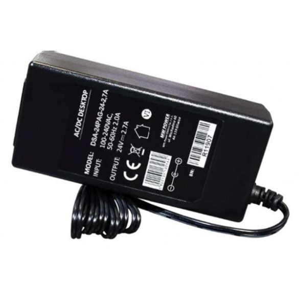 Nestron DSA-24PAG-24-2,7A Asztali tápegység; 24 VDC/2,7 A