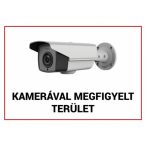   Nestron FTB-KMT01 Műanyag figyelmeztető tábla: "Kamerával megfigyelt terület"; 210x300x1 mm