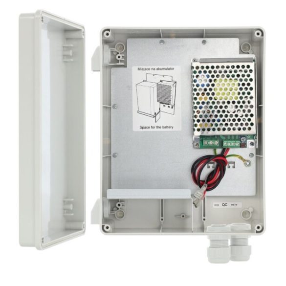 Pulsar HPSBH-12V3A-B Falra szerelhető, műanyag dobozos kapcsolóüzemű szünetmentesíthető tápegység 13,8V/3A/7Ah; IP44