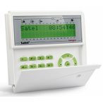   Satel INT-KLCDR-GR LCD kezelő INTEGRA központokhoz; kártyaolvasóval és lenyíló billentyűzetvédővel; zöld