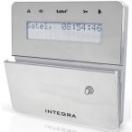   Satel INT-KLFR-SSW LCD kezelő INTEGRA központokhoz; kártyaolvasóval és lenyíló billentyűzetvédővel