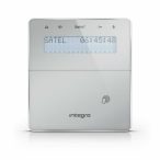   Satel INT-KWRL-SSW Vezeték nélküli LCD kezelő INTEGRA központokhoz; kártyaolvasóval és lenyíló billentyűzetvédővel