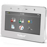 Satel INT-TSG-SSW 4.3" érintőképernyős kezelő; ezüst előlap, ezüst keret, fehér hátlap