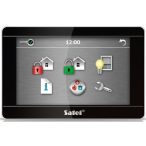   Satel INT-TSH-BSB 7" érintőképernyős kezelő; fekete előlap, ezüst keret, fekete hátlap