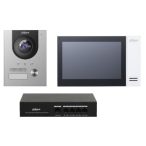   Dahua KTP01-S2(S) Egylakásos IP video-kaputelefon szett; VTO2201F-P + VTH2421FW-P + PoE switch; felületre szerelhető
