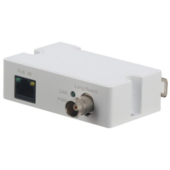 Dahua LR1002-1EC-V2 Ethernet over Coax (EoC) konverter; vevő egység; 1 RJ45 10/100 / 1x BNC; PoE támogatás