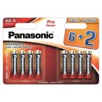   Panasonic LR6EPS/8BW 6+2F 1.5V AA ceruza tartós alkáli elem