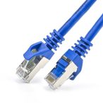   Nestron NCN-P1C6SF-1CLSBL S/FTP patch kábel; Cat6; LSOH/LSZH; réz; kék; 1 m
