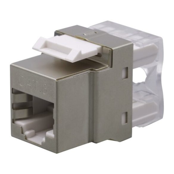 Nestron NPN-KEY-1C6SF-180C Keystone STP csatlakozó; Cat6; 180°; dual IDC (Krone/110)