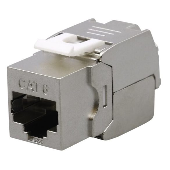 Nestron NPN-KEY-1C6SF-180WT Keystone STP csatlakozó; Cat6; 180°; szerszám nélkül szerelhető