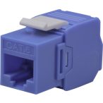   Nestron NPN-KEY-1C6U-180WT-BL Keystone UTP csatlakozó; Cat6; 180°; szerszám nélkül szerelhető; kék