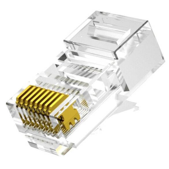 Nestron NPN-RJ45-1C5U-PC10 UTP RJ45 csatlakozó; Cat5e; fali és patch kábelekhez; 10 db/csomag
