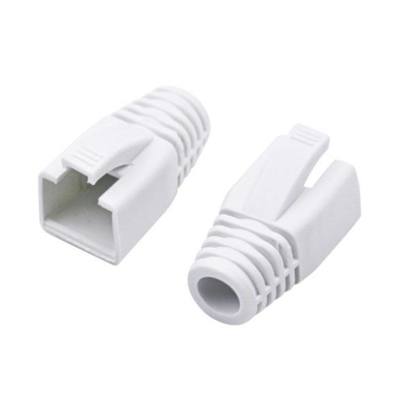 Nestron NPN-RJ45-1SRB-W100 Törésgátló RJ45 csatlakozóhoz; 100 db/csomag; fehér
