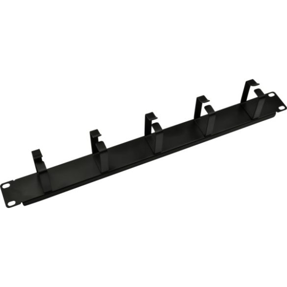 Nestron NRCM-RI-1M 19" kábel rendező panel; 1U; vízszintes; fém