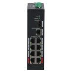   Dahua PFS3110-8ET-96-V2 10 portos PoE switch (96 W); 6 PoE+ / 2 HiPoE+ / 1 RJ45 + 1 SFP uplink port; nem menedzselhető