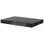   Dahua PFS4226-24GT-370 26 portos PoE switch (370 W); 22 Gbit PoE+ / 2 Gbit HiPoE / 2 combo uplink port; menedzselhető