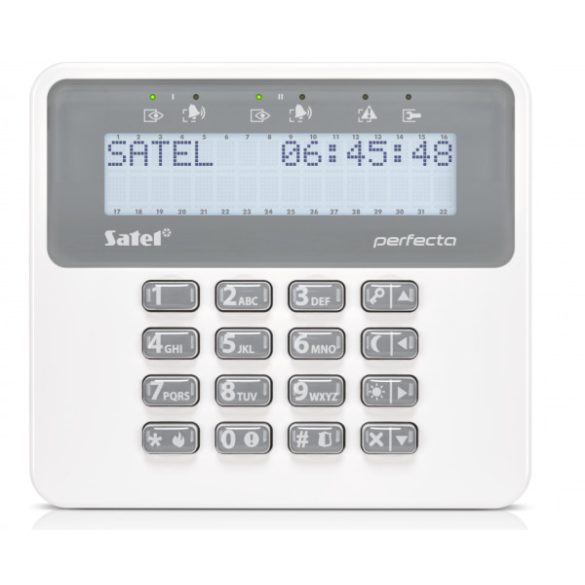Satel PRF-LCD-WRL Vezeték nélküli LCD kezelő PERFECTA központhoz