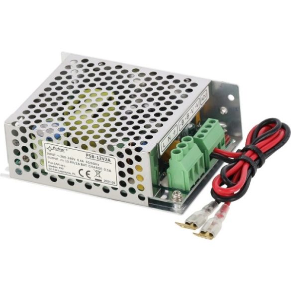 Pulsar PSB-12V2A 13,8V/2,5A tokozott kapcsolóüzemű szünetmentesíthető tápegység