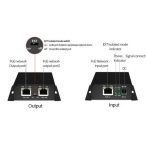   Nestron PSE-102 2 portos ethernet PoE extender; 30 W; 250 méter; túlfeszültség védelem; IP30