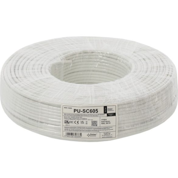 Pulsar PU-SC605 Riasztó kábel; 6 db ér 0,2 mm2 keresztmetszettel; réz; Eca (EN 50575); 100 fm