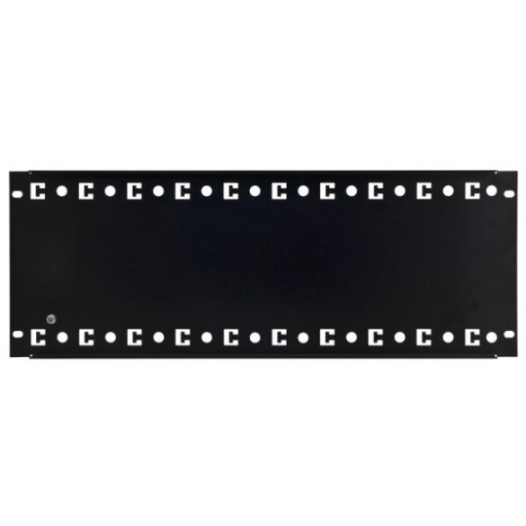 Pulsar RADIN 4U szerelőlemez; rack 19” szekrénybe építhető; DIN-TH35-24xS sínnel