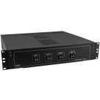   Pulsar RAKU3 2U akkumulátor tároló doboz 19" rack szekrényekbe; 410mm mély; 4x 7Ah/17Ah akkumulátor hely