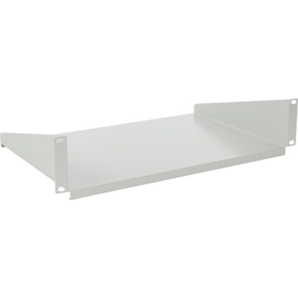 Pulsar RAPD2-G 19" 2U fix polc; 440x300mm; 400-1000mm mély szekrényekhez; szürke