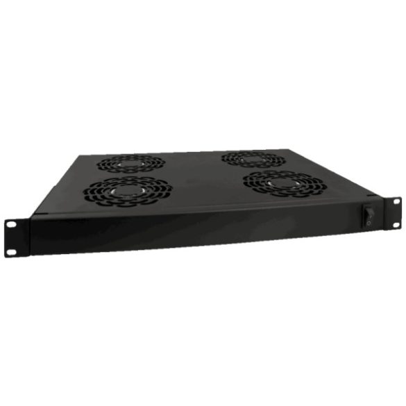 Pulsar RAWP-1 19" ventilátor panel; 1U; 4 ventilátor