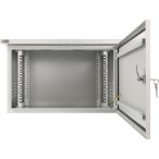   Pulsar RK664-G 19" 6U 600x400 fali rack szekrény; készre szerelt; vandálbiztos; szürke