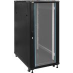   Pulsar RS2761 19" 27U 600x1000 álló rack szekrény; lapra szerelt; fekete
