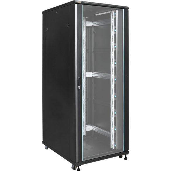 Pulsar RS4281 19" 42U 800x1000 álló rack szekrény; lapra szerelt; fekete